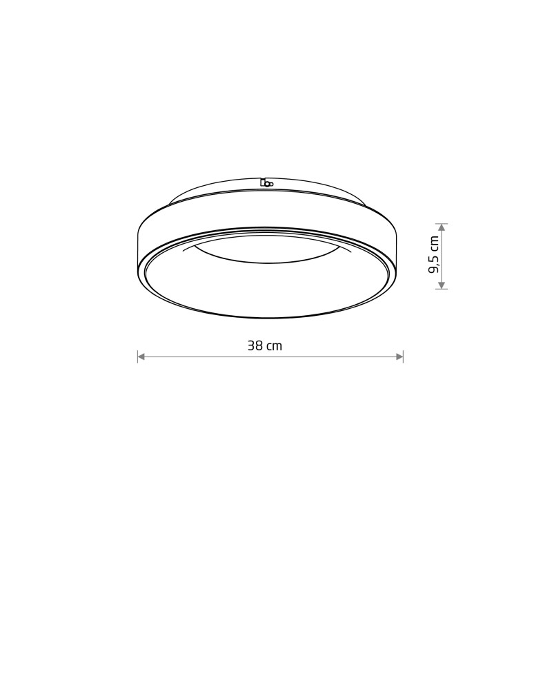 LED ceiling lamps - Nowodvorski NIKKI ROUND LED Ceiling Lamps Plafond Max power 32W LED 3000K White 11200. - product kolory-swiatla.pl 5