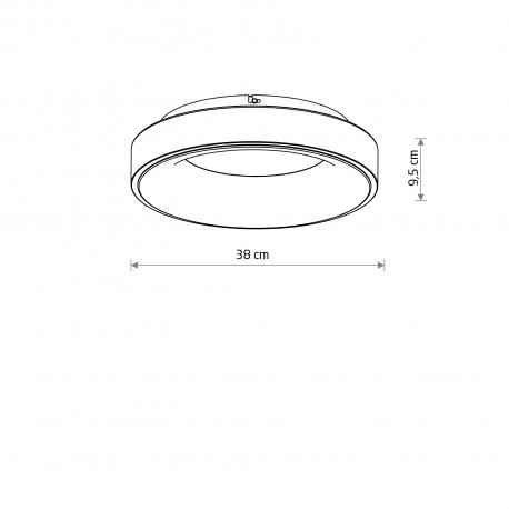 Nowodvorski NIKKI ROUND LED Lampy sufitowe Plafon Max moc 32W LED 3000K Biały 11200