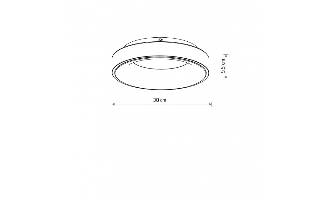 Nowodvorski NIKKI ROUND LED Lampy sufitowe Plafon Max moc 32W LED 3000K Biały 11200