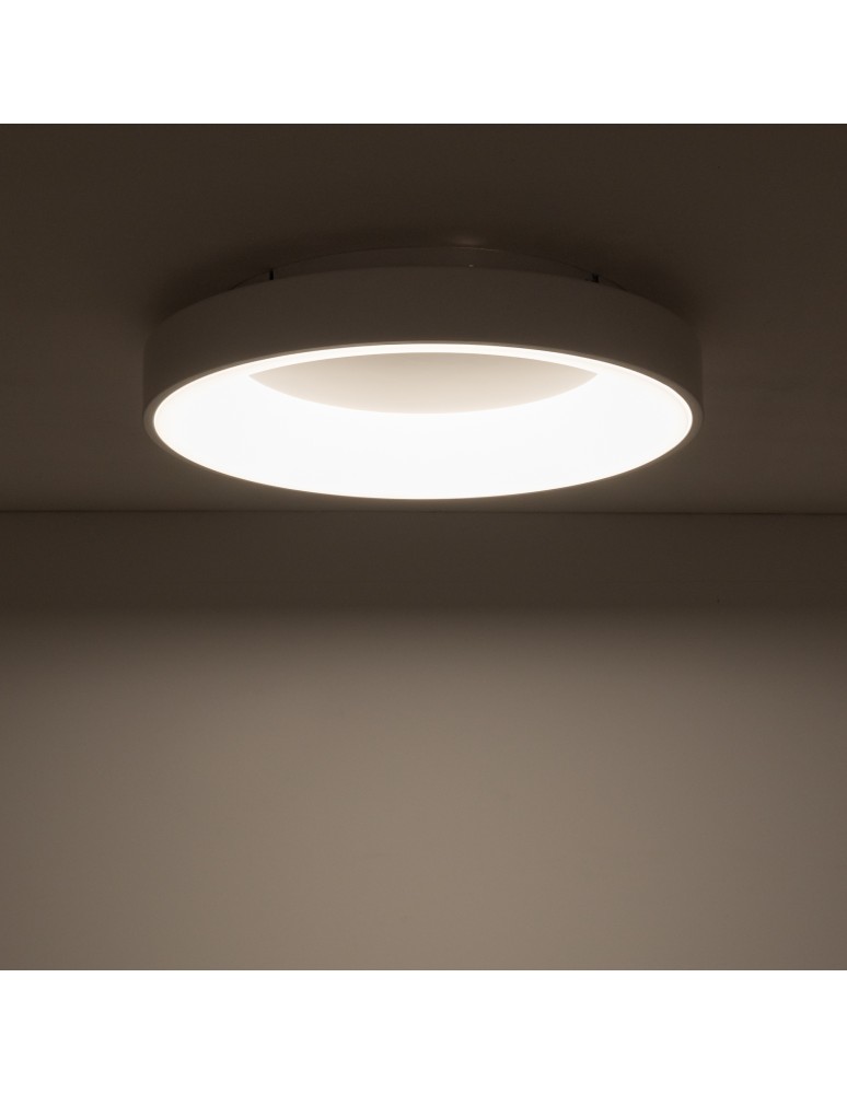 LED ceiling lamps - Nowodvorski NIKKI ROUND LED Ceiling Lamps Plafond Max power 48W LED 3000K White 11201 - product kolory-swiatla.pl 2