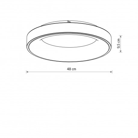 Nowodvorski NIKKI ROUND LED Lampy sufitowe Plafon Max moc 48W LED 3000K Biały 11201