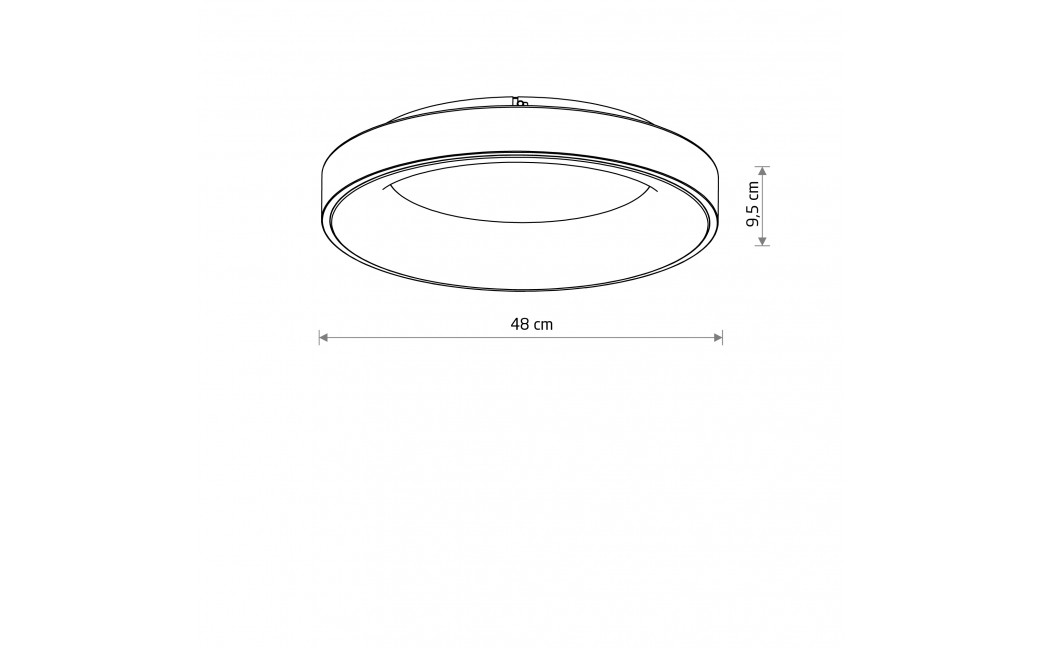 Nowodvorski NIKKI ROUND LED Lampy sufitowe Plafon Max moc 48W LED 3000K Biały 11201