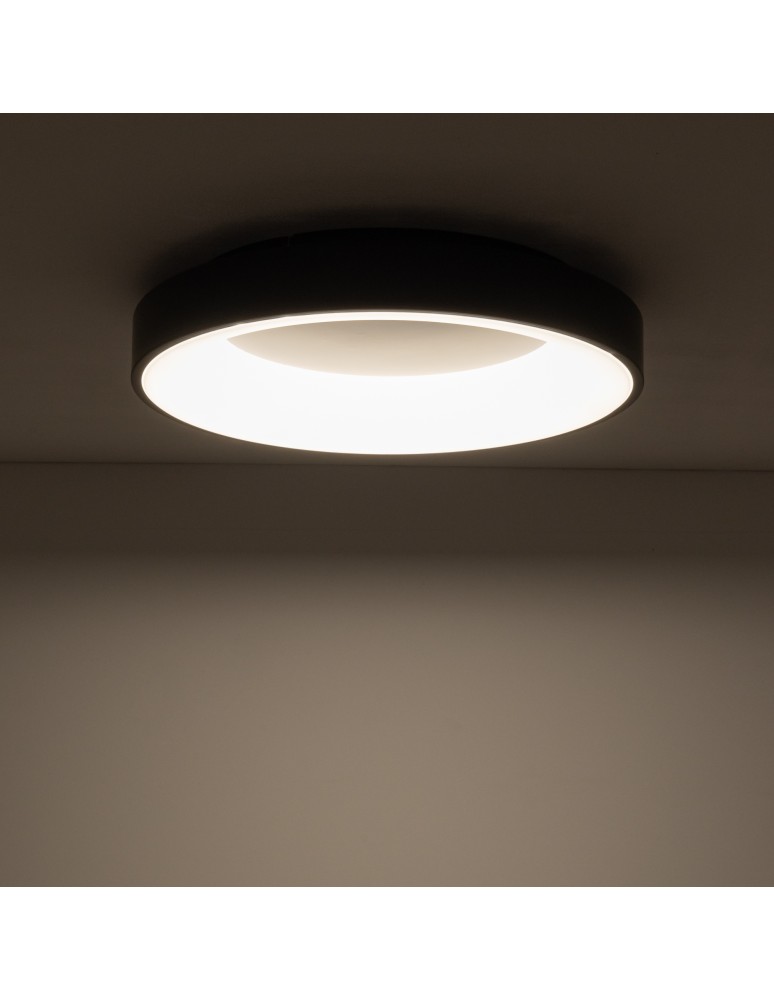LED ceiling lamps - Nowodvorski NIKKI ROUND LED Ceiling Lamps Plafond Max power 48W LED 3000K Black 11207 - product kolory-swiatla.pl 2