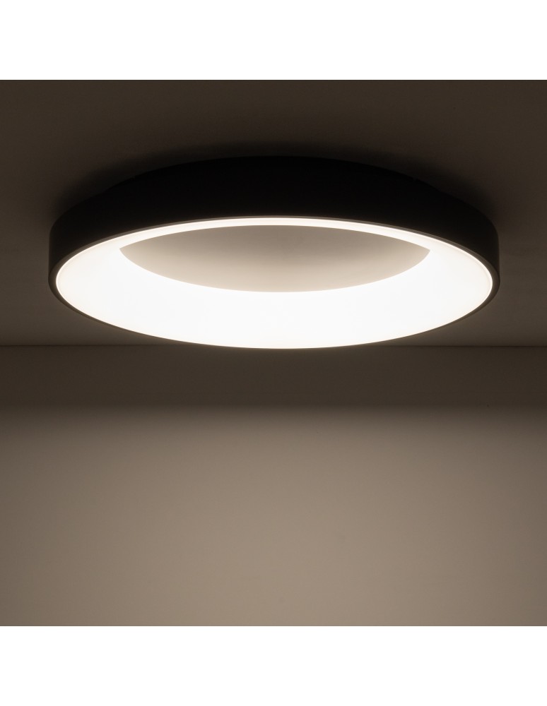 LED ceiling lamps - Nowodvorski NIKKI ROUND LED Ceiling Lamps Plafond Max power 60W LED 3000K Black 11208 - product kolory-swiatla.pl 2