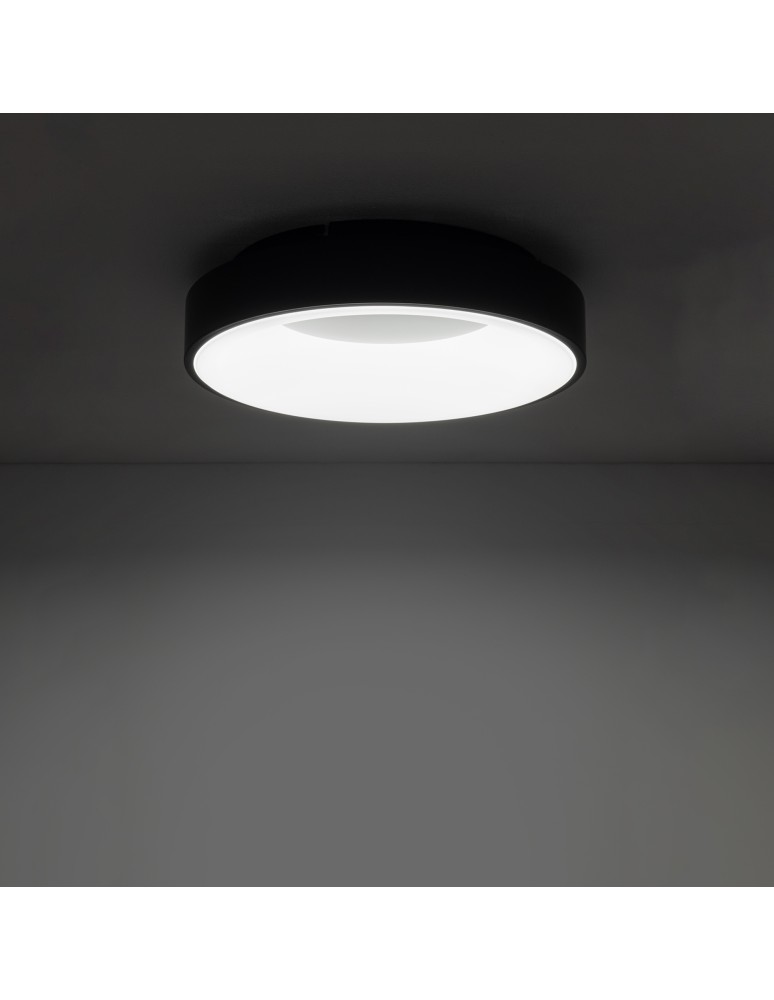 LED ceiling lamps - Nowodvorski NIKKI ROUND LED Ceiling Lamps Plafond Max power 32W LED 4000K Black 11210 - product kolory-swiatla.pl 2
