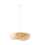 Boho pendant lamps - Nowodvorski HAVANA L Ceiling lamps Pendant lamps Max wattage 25W only LED E27 Natural wood 11397 - product 1