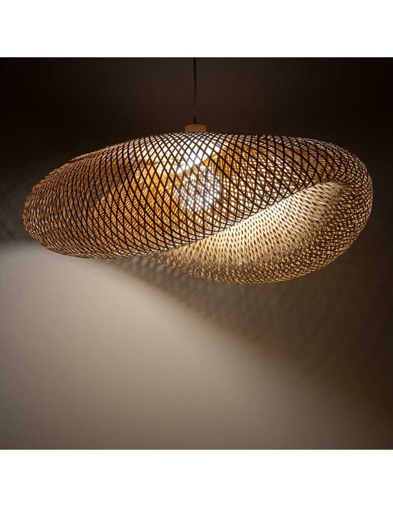 Boho pendant lamps - Nowodvorski HAVANA L Ceiling lamps Pendant lamps Max wattage 25W only LED E27 Natural wood 11397 - product kolory-swiatla.pl 2