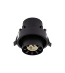 Round flush-mounted lamps - Nowodvorski MONO SLIDE Flush Mounted Spot Max wattage 10W only LED GU10 Black 10799 - product 6