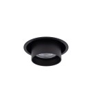 Round flush-mounted lamps - Nowodvorski MONO SLIDE Flush Mounted Spot Max wattage 10W only LED GU10 Black 10799 - product 1