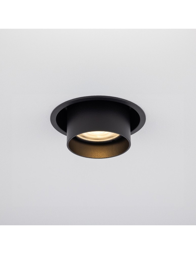 Round flush-mounted lamps - Nowodvorski MONO SLIDE Flush Mounted Spot Max wattage 10W only LED GU10 Black 10799 - product kolory-swiatla.pl 2