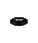 Round flush-mounted lamps - Nowodvorski MONO SLIDE Flush Mounted Spot Max wattage 10W only LED GU10 Black 10799 - product 9