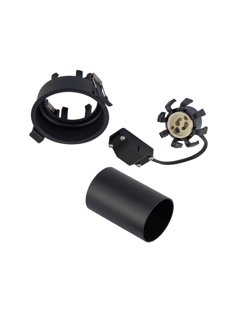 Round flush-mounted lamps - Nowodvorski MONO SLIDE Flush Mounted Spot Max wattage 10W only LED GU10 Black 10799 - product kolory-swiatla.pl 11