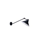 Loft wall lamps - industrial - Nowodvorski TECHNO Wall lamp adjustable Max power 1x60W E27 Black 9145 - product 1