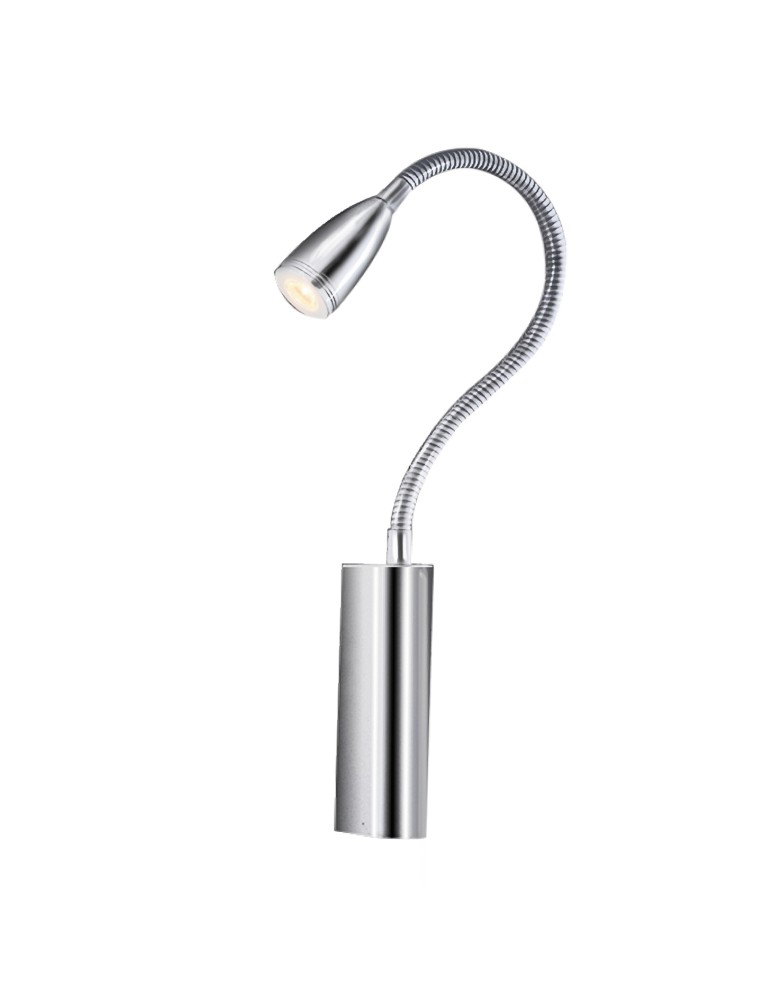Reading wall lamps - Azzardo VERONICA CHROME 1xLED Wall mounted chrome IP44 AZ1546 - product kolory-swiatla.pl 1