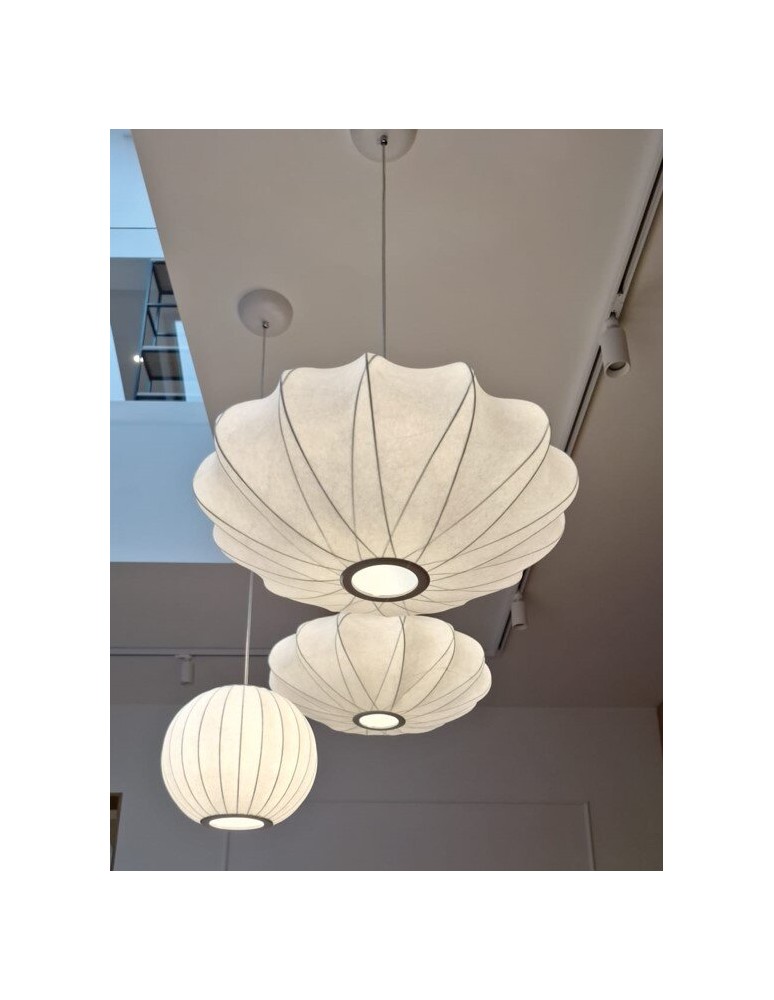 Designer pendant lamps -  Step Into Design SILK pendant lamp white 50 cm ST-2330-50 - product kolory-swiatla.pl 10