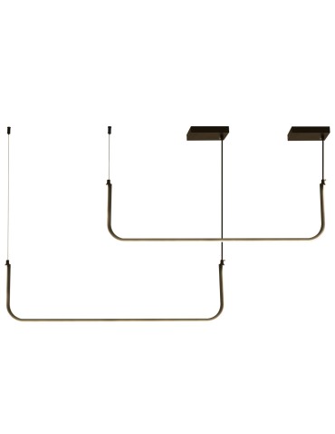  Step Into Design MINIMA-2 led pendant lamp black 120 cm MP0095-2-120