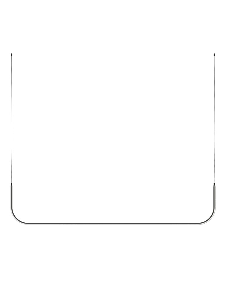 Pendant lamps over the island -  Step Into Design MINIMA-2 led pendant lamp black 120 cm MP0095-2-120 - product kolory-swiatla.pl 6