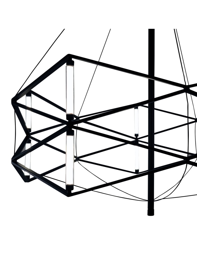 Designer pendant lamps -  Step Into Design SPACE LED pendant lamp black 60 cm ST-9858 P/S black - product kolory-swiatla.pl 3