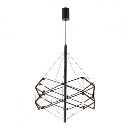  Step Into Design Lampa wisząca SPACE LED czarna 60 cm ST-9858 P/S black