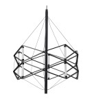 Designer pendant lamps -  Step Into Design SPACE LED pendant lamp black 60 cm ST-9858 P/S black - product 7