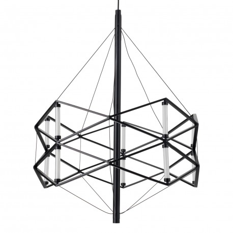  Step Into Design Lampa wisząca SPACE LED czarna 60 cm ST-9858 P/S black