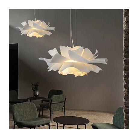  Step Into Design Lampa wisząca PEONY biała 50 cm ST-8879P white