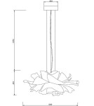 Scandinavian style pendant lamps -  Step Into Design PEONY pendant lamp white 50 cm ST-8879P white - product 6