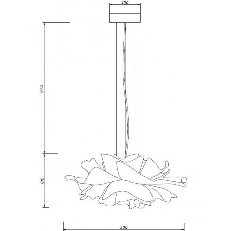  Step Into Design Lampa wisząca PEONY biała 50 cm ST-8879P white