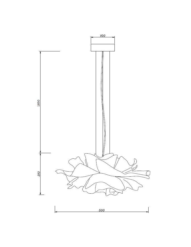 Scandinavian style pendant lamps -  Step Into Design PEONY pendant lamp white 50 cm ST-8879P white - product kolory-swiatla.pl 6