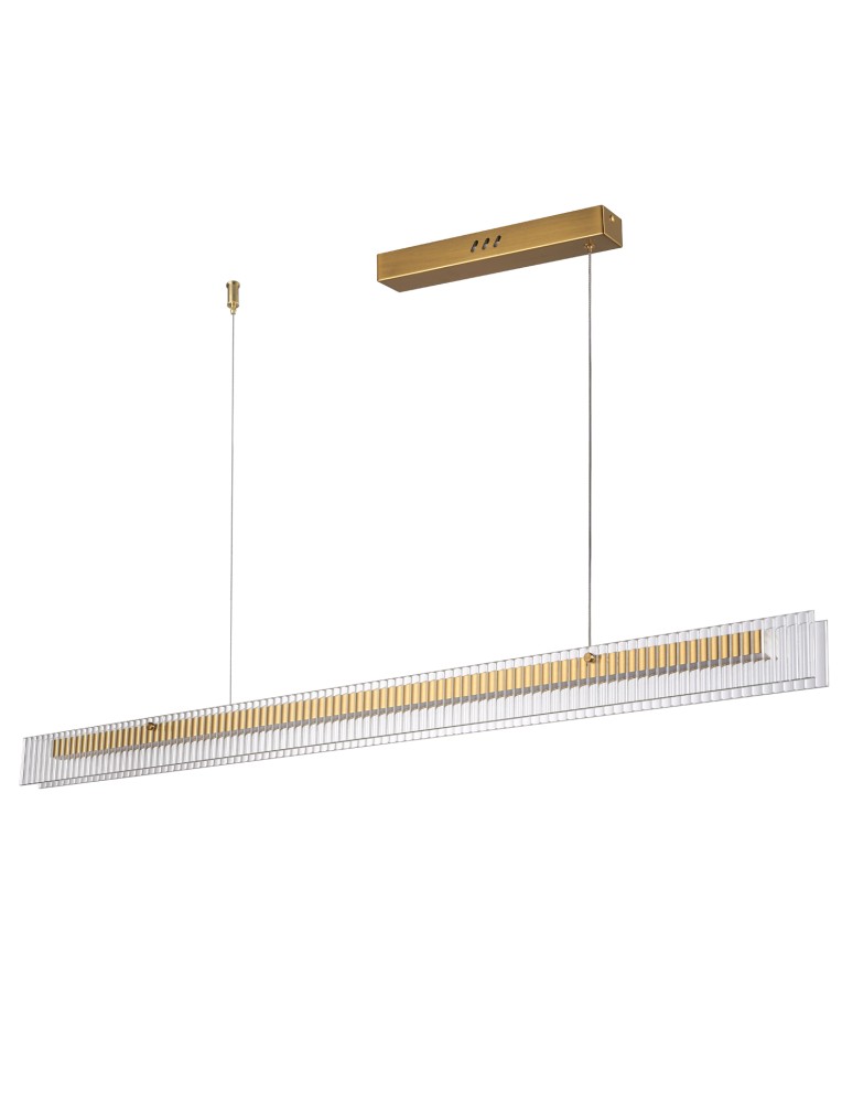 Pendant lamps over the island -  Step Into Design LONGIN-120 LED pendant lamp gold 120 cm ST-10538P-L120 - product kolory-swiatla.pl 4