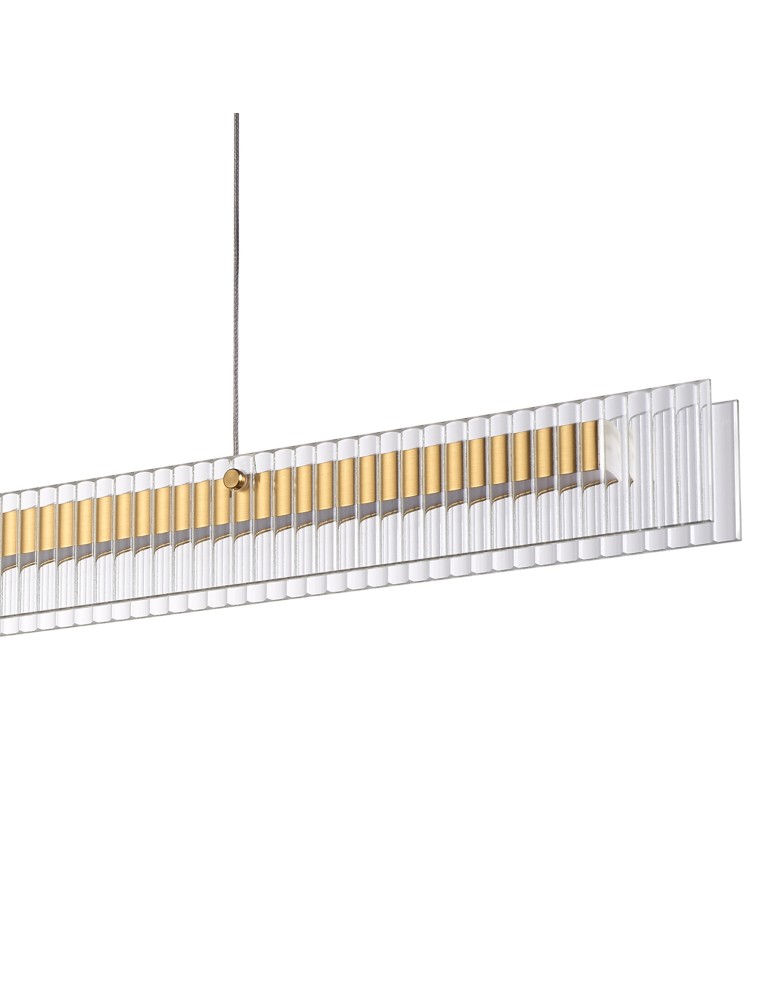 Pendant lamps over the island -  Step Into Design LONGIN-120 LED pendant lamp gold 120 cm ST-10538P-L120 - product kolory-swiatla.pl 5