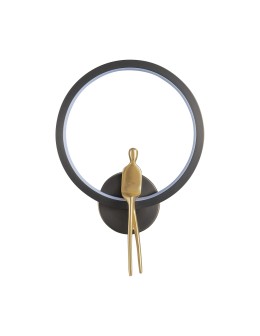  Step Into Design AMICI RING LED wall lamp black and gold 27 cm ST-B3607 black