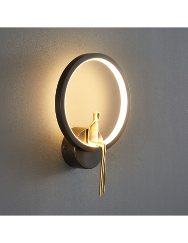  Step Into Design AMICI RING LED wall lamp black and gold 27 cm ST-B3607 black - product 2