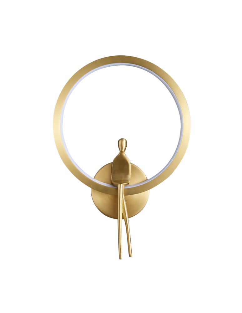 Designer wall lamps -  Step Into Design AMICI RING LED wall lamp gold 27 cm ST-B3607 gold - product kolory-swiatla.pl 1