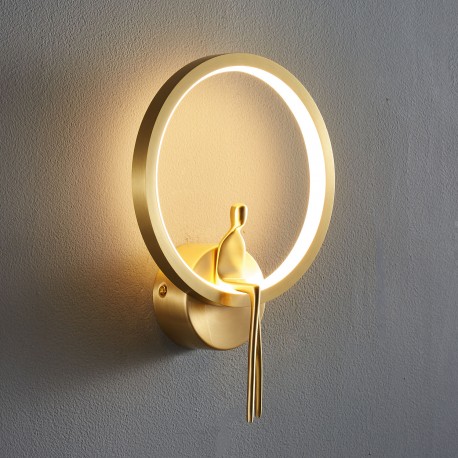  Step Into Design Lampa ścienna AMICI RING LED złota 27 cm ST-B3607 gold