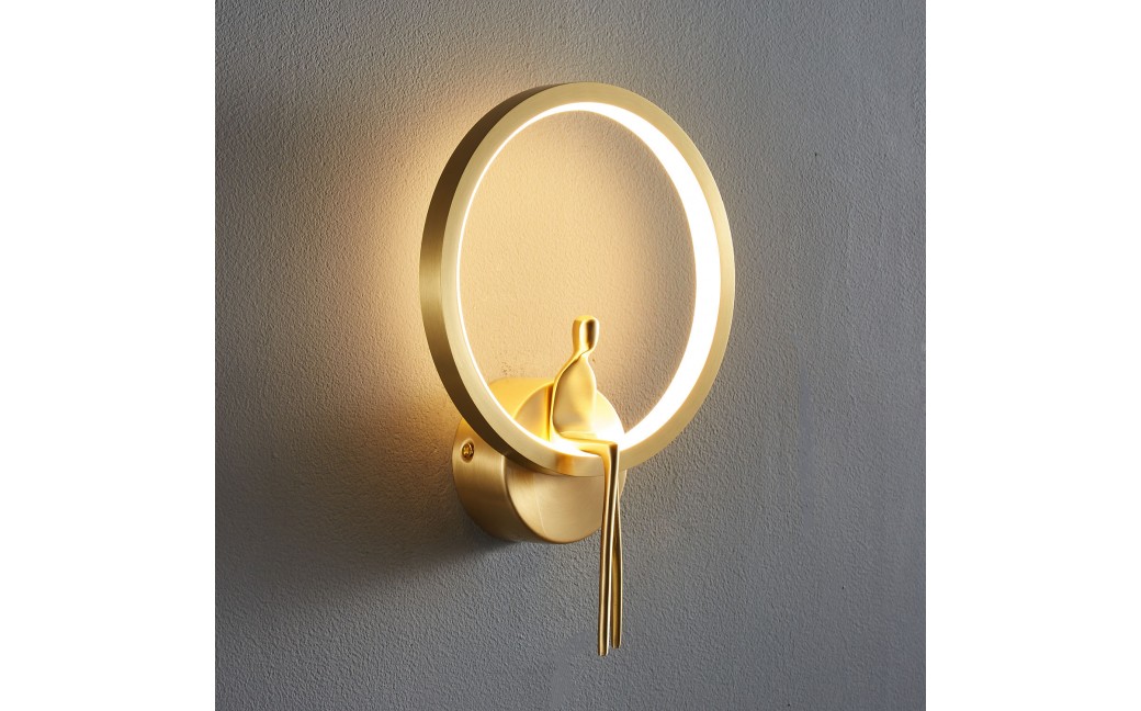  Step Into Design Lampa ścienna AMICI RING LED złota 27 cm ST-B3607 gold