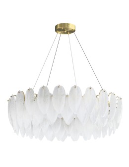 Step Into Design Lampa wisząca PIUMA mosiądz biała 80 cm ST-6289-8 - produkt 2