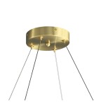 Glamour pendant lamps -  Step Into Design PIUMA pendant lamp brass white 80 cm ST-6289-8 - product 11