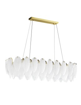  Step Into Design Lampa wisząca PIUMA LONG biała 100 cm ST-6289-10C