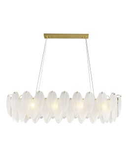  Step Into Design Lampa wisząca PIUMA LONG biała 100 cm ST-6289-10C - produkt 2