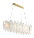 Glamour pendant lamps -  Step Into Design PIUMA LONG pendant lamp white 100 cm ST-6289-10C - product 3