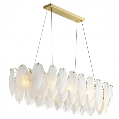  Step Into Design Lampa wisząca PIUMA LONG biała 100 cm ST-6289-10C