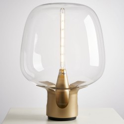  Step Into Design Lampa stołowa FATA transparentno złota 35 *46 cm ST-7278-S GOLD