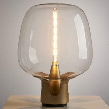  Step Into Design Lampa stołowa FATA transparentno złota 35 *46 cm ST-7278-S GOLD