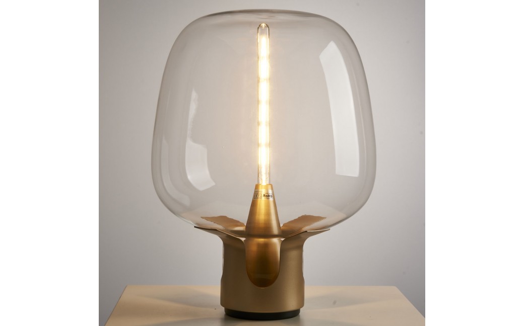  Step Into Design Lampa stołowa FATA transparentno złota 35 *46 cm ST-7278-S GOLD