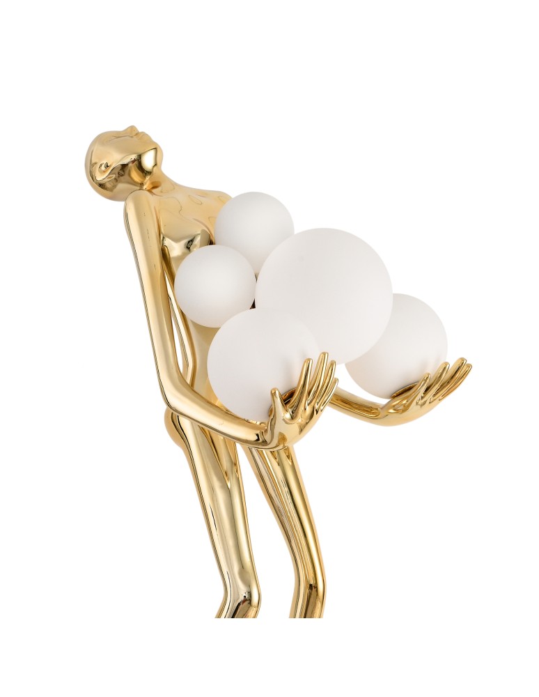Designer floor lamps -  Step Into Design Floor lamp WOMAN GOLD gloss gold 180 cm F9312 gold - product kolory-swiatla.pl 3