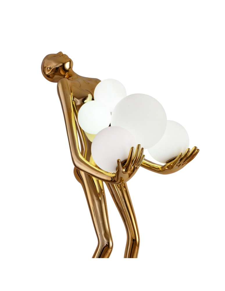 Designer floor lamps -  Step Into Design Floor lamp WOMAN GOLD gloss gold 180 cm F9312 gold - product kolory-swiatla.pl 4