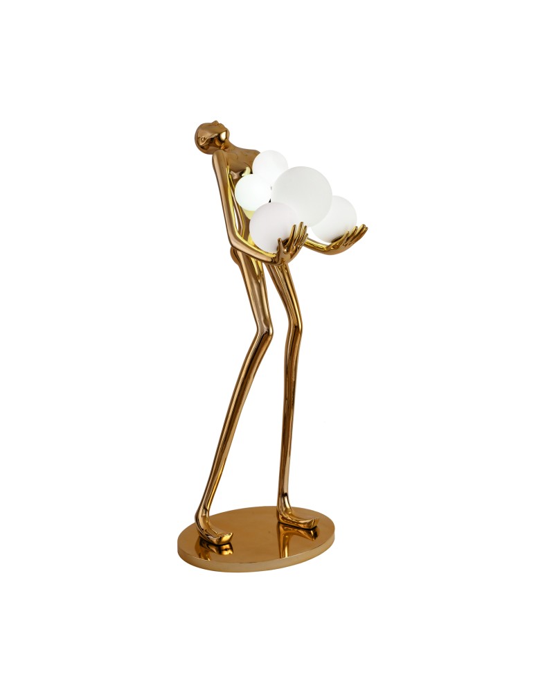 Designer floor lamps -  Step Into Design Floor lamp WOMAN GOLD gloss gold 180 cm F9312 gold - product kolory-swiatla.pl 5