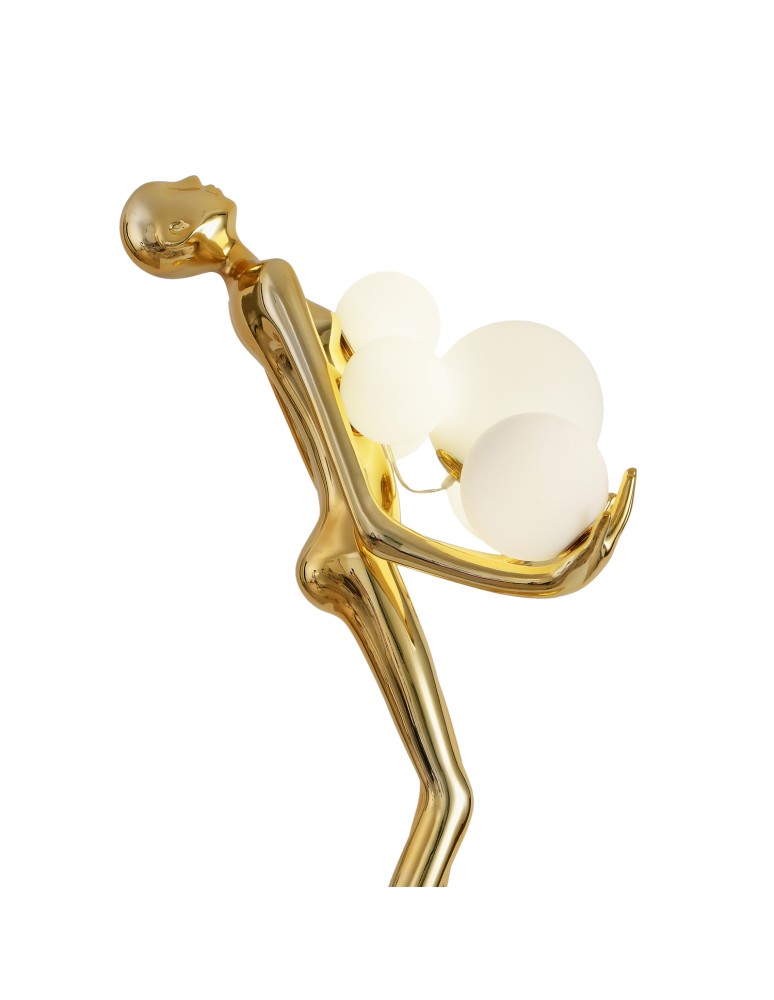 Designer floor lamps -  Step Into Design Floor lamp WOMAN GOLD gloss gold 180 cm F9312 gold - product kolory-swiatla.pl 6