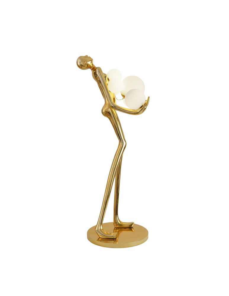 Designer floor lamps -  Step Into Design Floor lamp WOMAN GOLD gloss gold 180 cm F9312 gold - product kolory-swiatla.pl 7